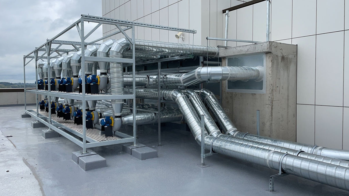 Warehouse Duct Installation