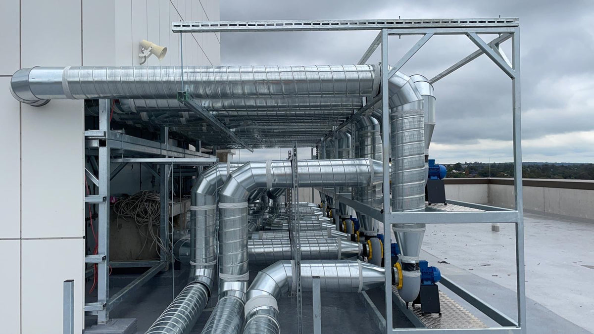 Warehouse Duct Installation